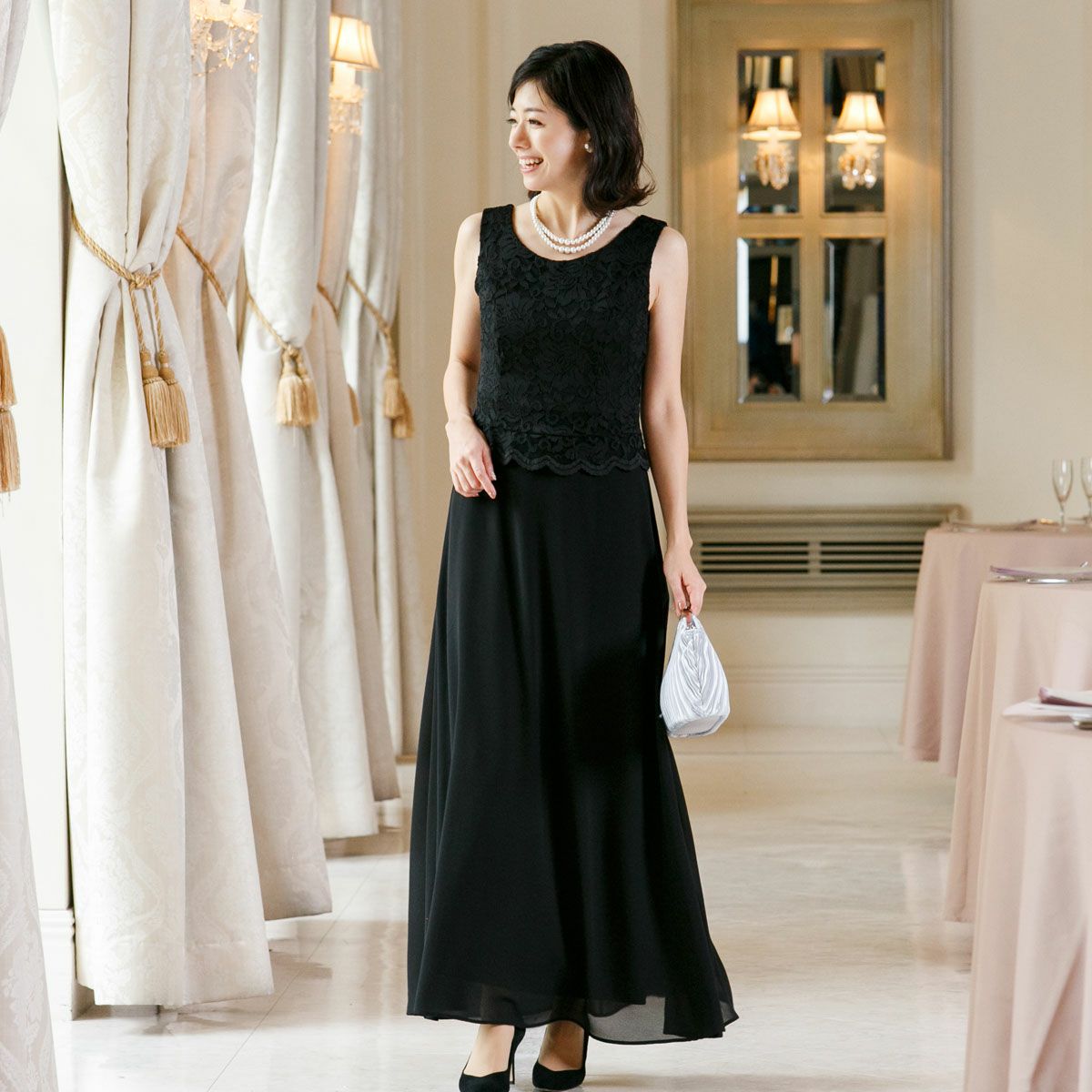 アンサンブル仕立てセットドレス（ジャケット＋ドレス）マザーズドレス  