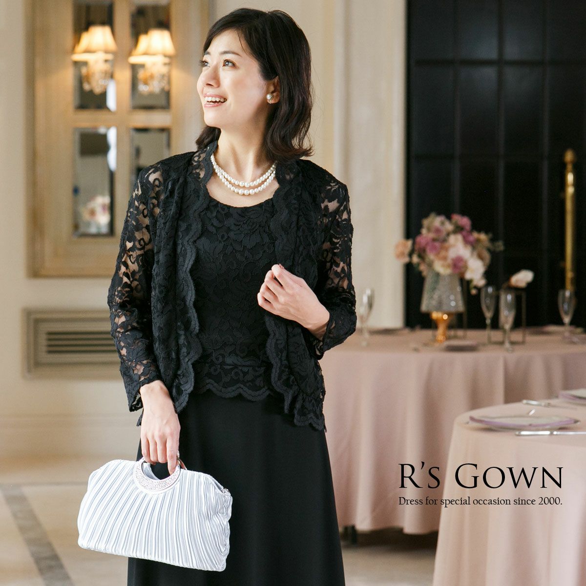 アンサンブル仕立てセットドレス（ジャケット＋ドレス）マザーズドレス  