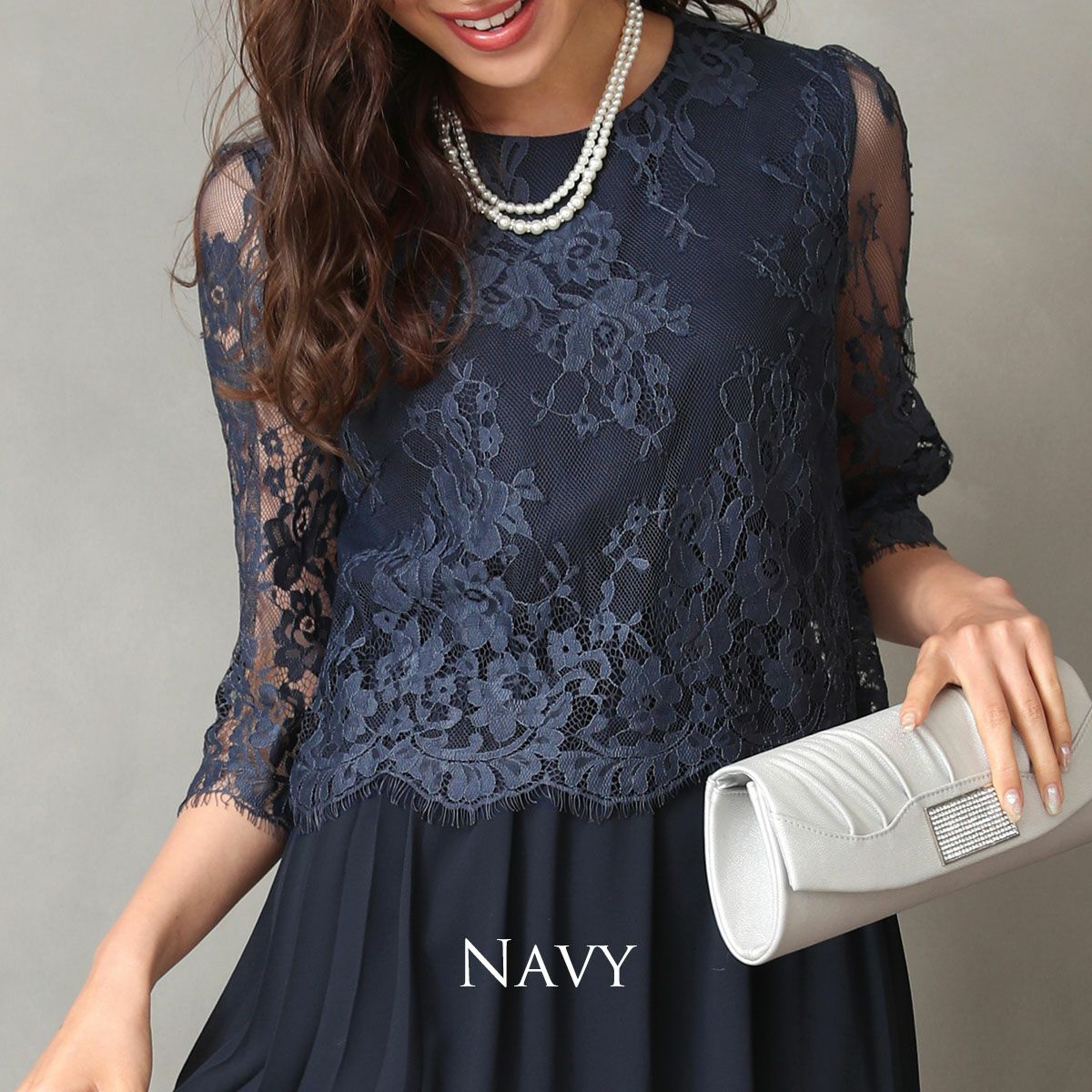 結婚式 ミモレ丈・フォーマルドレス・ワンピース FD-052394 結婚式 ミモレ丈・フォーマルドレス・ワンピース FD-052394