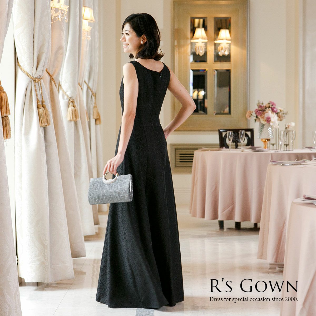 結婚式マザーズドレス 母親・親族 クラシックジャカードドレス FD  