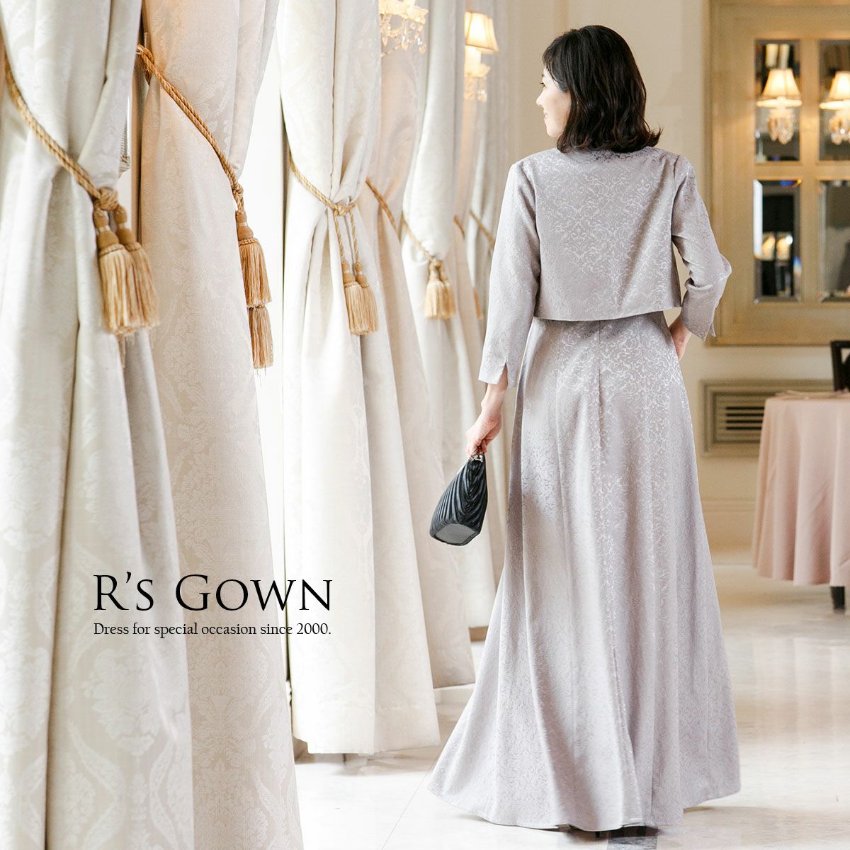 結婚式マザーズドレス 母親・親族 クラシックジャカードドレス FD  